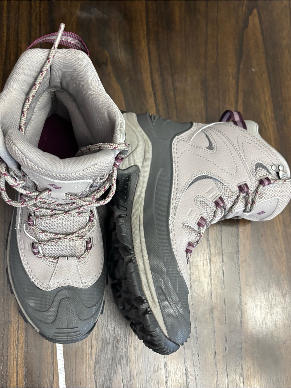 Columbia Waterproof 200g Omni-Grip Winter Boots Women’s 7 Gray - Picture 10 of 11